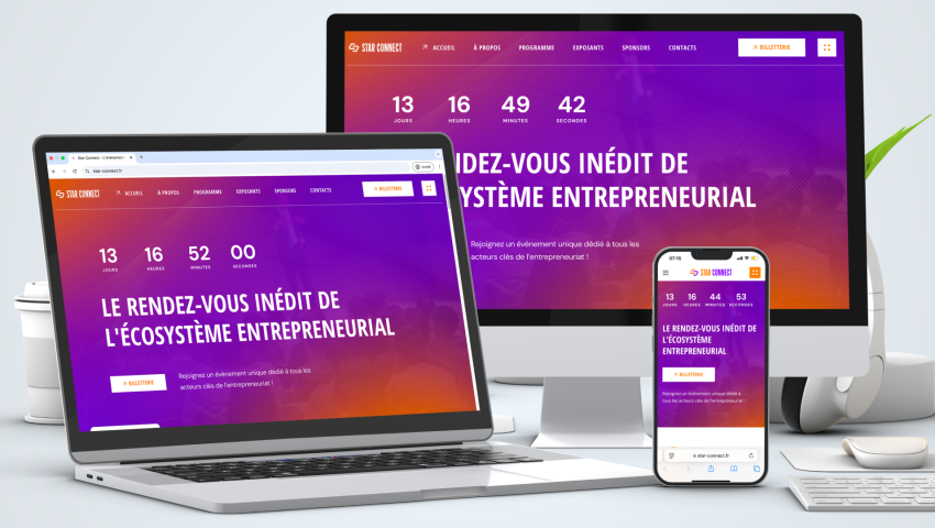 Conception du site web de Star Connect