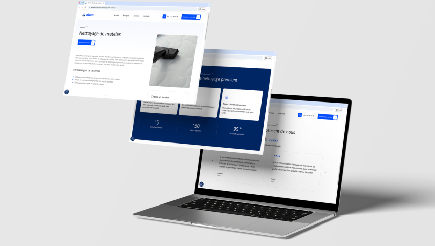 Conception du site web de Atum